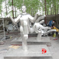 Real Size Stainless Steel Chinese Kung Fu Figure Statue